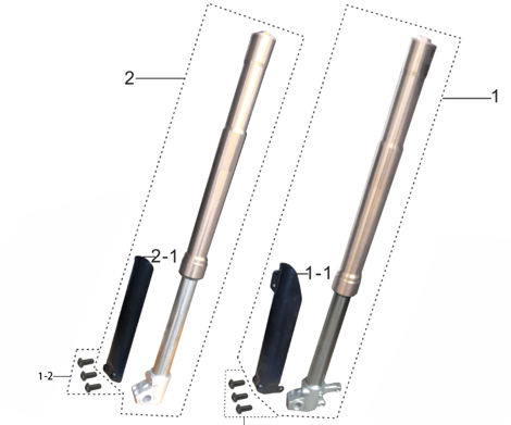 Soporte de Manguera de Freno Delantero para Kayo K2