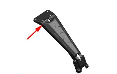 Soporte de Porta Placa Zontes ZT200 - U / U1