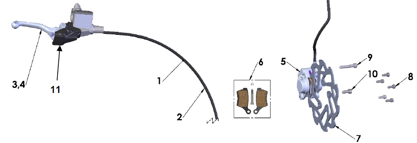 Hule Protector de Manilla de Freno para Cobra CX 65 / 50