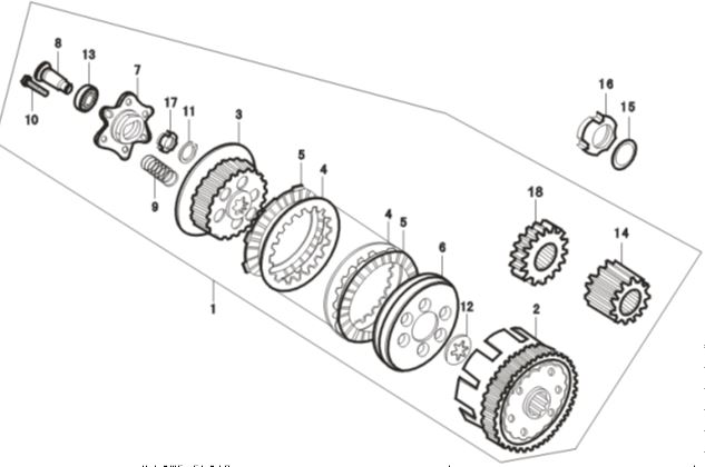 Manzana de Clutch para Pitsterpro XTR250 LC