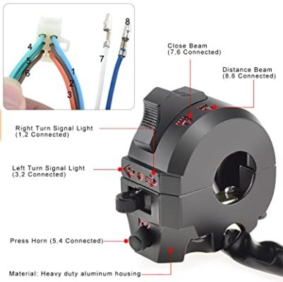 Control de Mando Izquierdo para Freedom ZS150-7 o similar