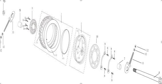 Disco de Freno Trasero para Pitsterpro MX 110 X5 - Delantero TS 70 90 / TSD 110