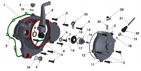Empaque de Clutch para Cobra 65cc 2013-14