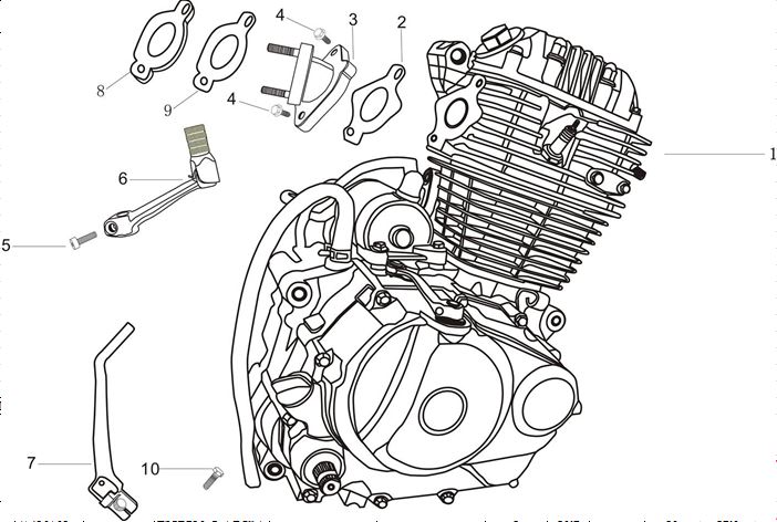 Patilla de Cambios para Kayo K2 T2 T4 / Pitsterpro XTR 250 AC
