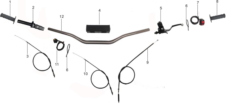 Manilla de Clutch para Kayo K2 T2 T4 / Pitsterpro XTR LXR