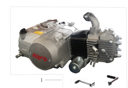 [1010000622-BM] Motor Completo Kayo TS 90cc / Semi / Doble Arranque