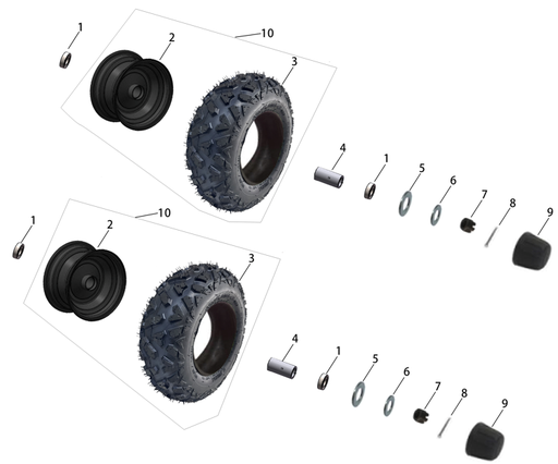 [4010000092-B2/B30] Aro Delantero para Kayo S70