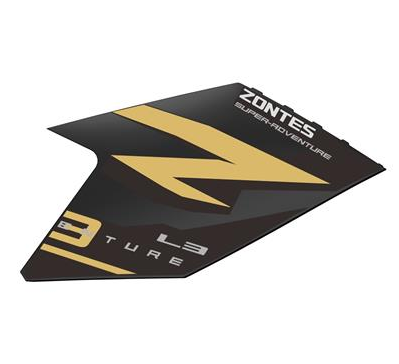 [4046803165023-BZ/#9] Cobertor Derecho de Frontal para Zontes ZT703-F (Negro Dorado)