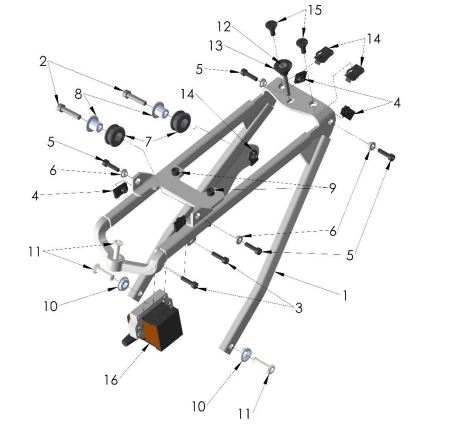 [FCMU0109-BC/C1] Arandela de la Tapa del Submarco para Cobra CX 50 2021- actual