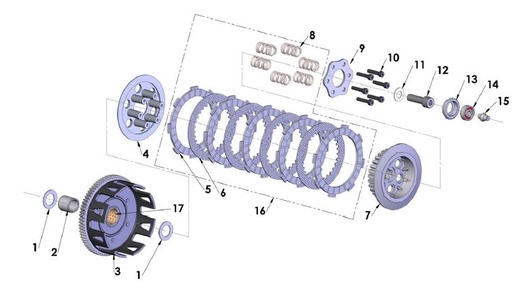 [ECDC0068W-BC/B6] Fibra Clutch Cobra CX 65