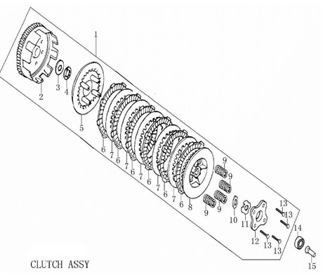 [10102700374y75-B1/28] Pin y Roll Empuje Clutch Pitsterpro / Kayo 150 – 160cc