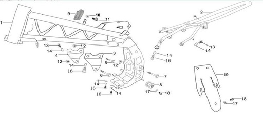 [TK21679B-B1/33] Rodillo Cadena Tracción Pitsterpro X5 / Kayo TSD Motard