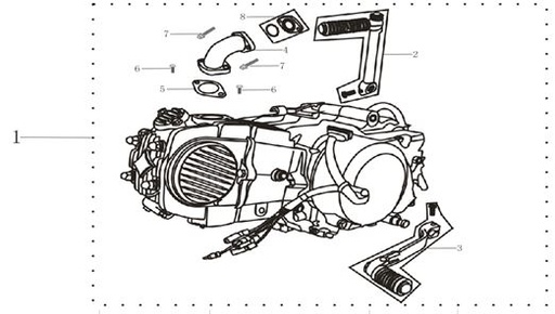[1010180609-B1/57] Patilla de Arranque para Pitsterpro XJR MX / Kayo TSD TSD TT