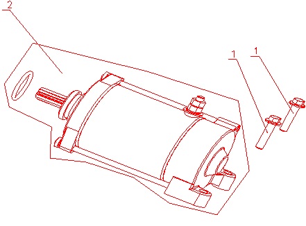 [XY00839-B2/F11] Motor de Arranque para Pitsterpro LXT 400 / Formula XY 400
