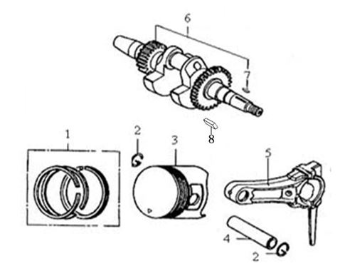 [1010440011-B1/A8] Piston Kit Kayo S 70
