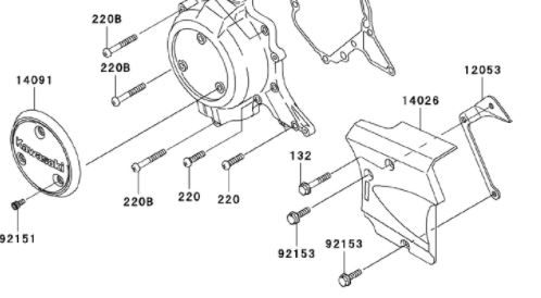 Cubre Piñon Delantero para Kawasaki KLX 110 2002-09