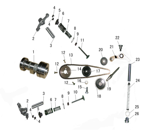 Arbol de Levas para Kayo AY 70