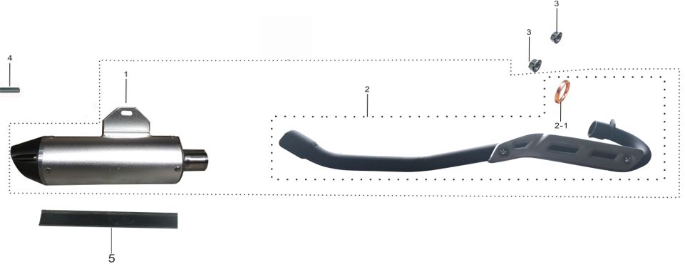 Header / Codo de Mufla para Kayo K2