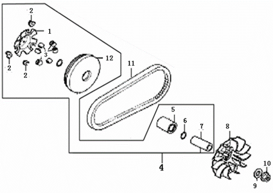 Disco de Clutch para Kayo AU 200