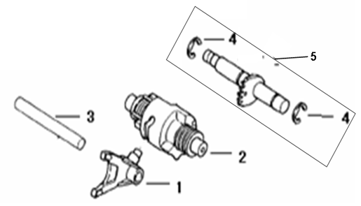 Uña de Sincronizador de Cambios para Kayo AU 200