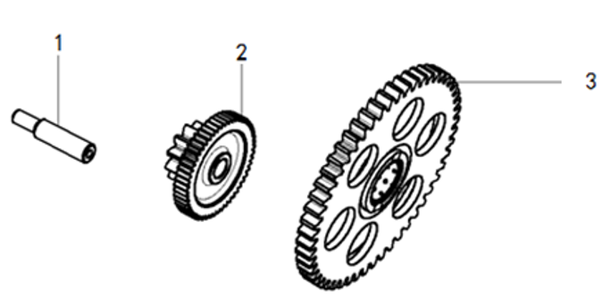 Piñón de Arranque para Kayo AU 300