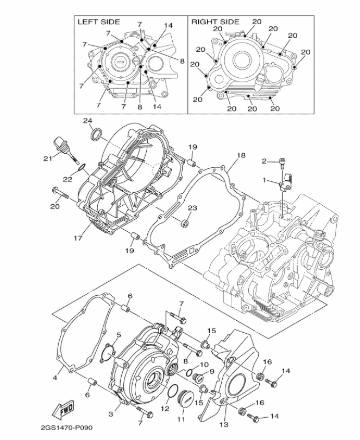 Empaque de Tapa de Bolante para Yamaha FZ 150 FI