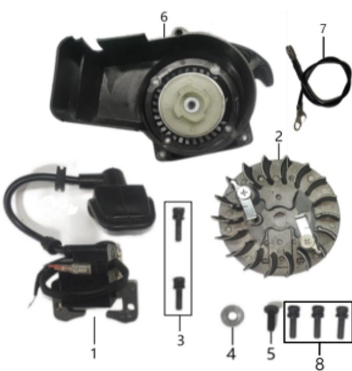 Arranque Manual para Kayo A50 / SX 50