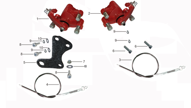 Caliper de Freno Delantero para Kayo SX50