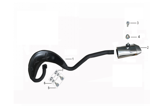 Mufla para Kayo SX50
