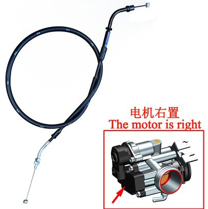 Cable de Gas para Zontes ZT200-GK (retorno)