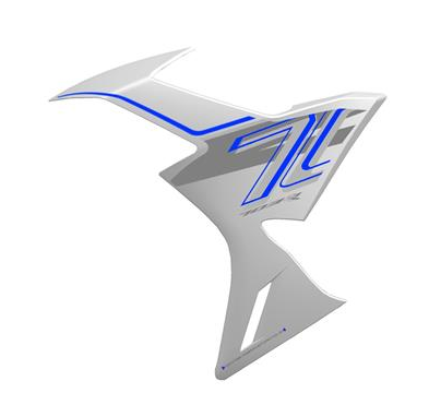 TCobertor Izquierdo de Encarenado para Zontes ZT703-RR (Gris Azul)