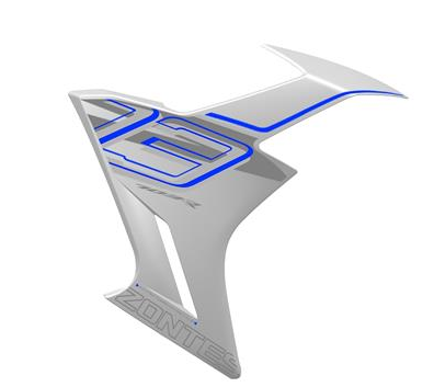 Cobertor Derecho de Encarenado para Zontes ZT703-RR (Gris Azul) 