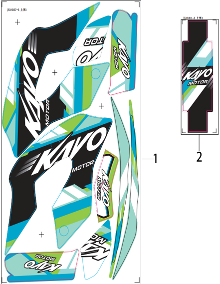 Calcomanias Set para Kayo SX 50