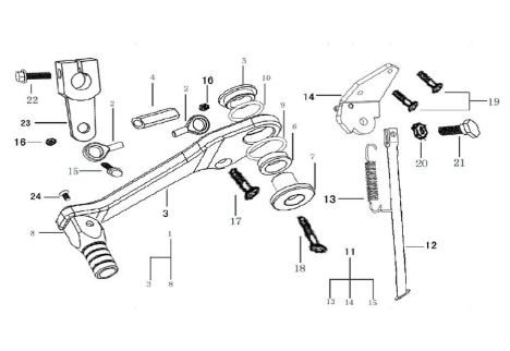Ajuste de Muñeco de Patilla de Cambios Pitsterpro XTR 250 LC