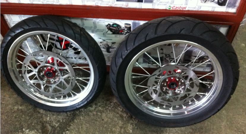 Aros Set Completos para Pitsterpro XTR 250 LC Supermoto 17×17