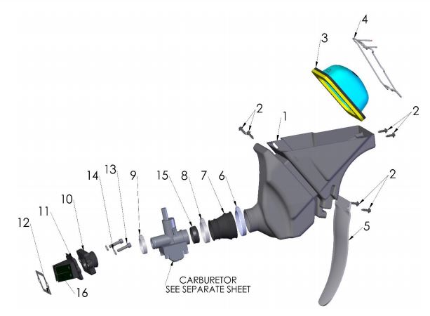 Bota de Filtro de Aire para Cobra CX 50 SR / FWE (2013-20)