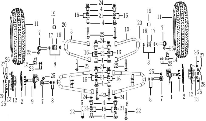Brazo Tijereta Superior Izquierdo Pitsterpro FXR