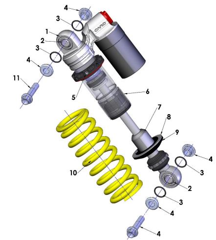 Bushing de Compensador para Cobra CX 50 / 65