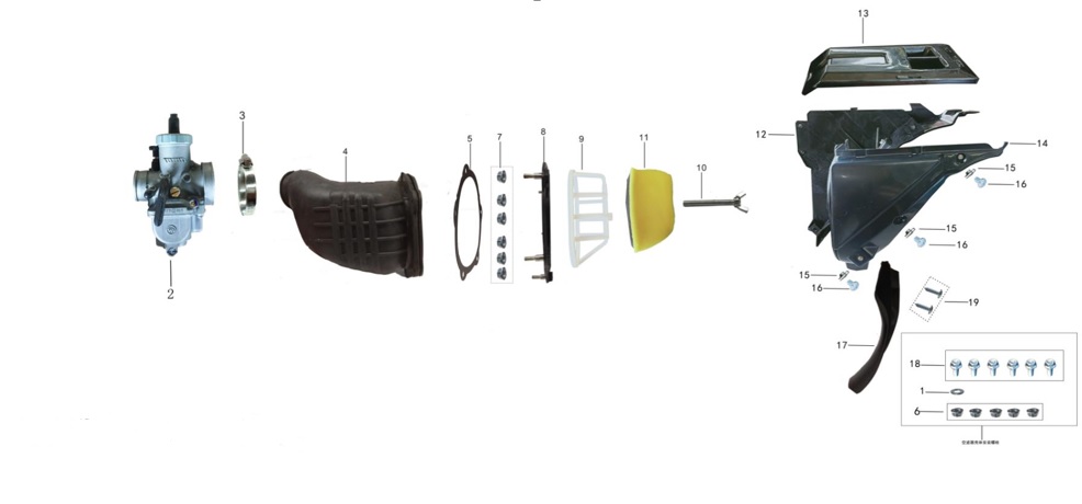 Carburador de Kayo T2 T4 TT190R