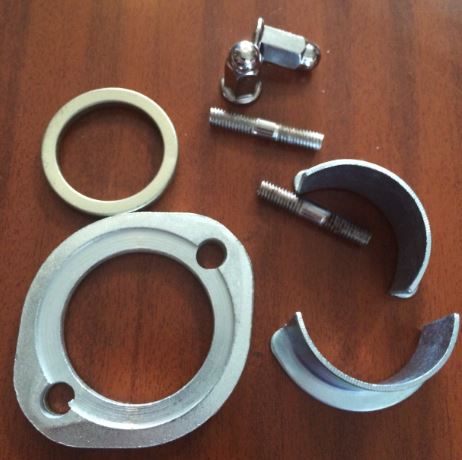 Conexion de Mufla para Motocicleta Tipo Freedom ZS, Formula Nano, Katana CG o Similar
