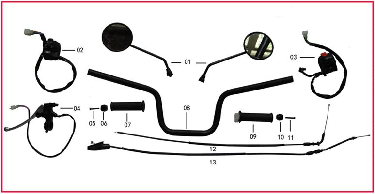 Control de Mando Izquierdo para Pitsterpro STR