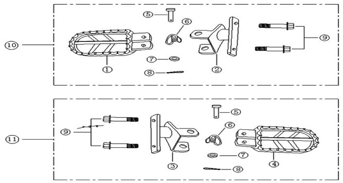Descansapies Pitsterpro XTR 230 Ac 2011-12