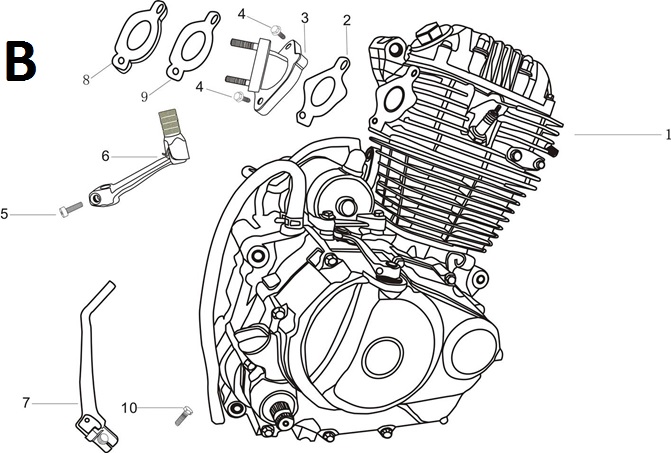 Empaque de Toma de Carburador para Pitsterpro XTR 250 AC 