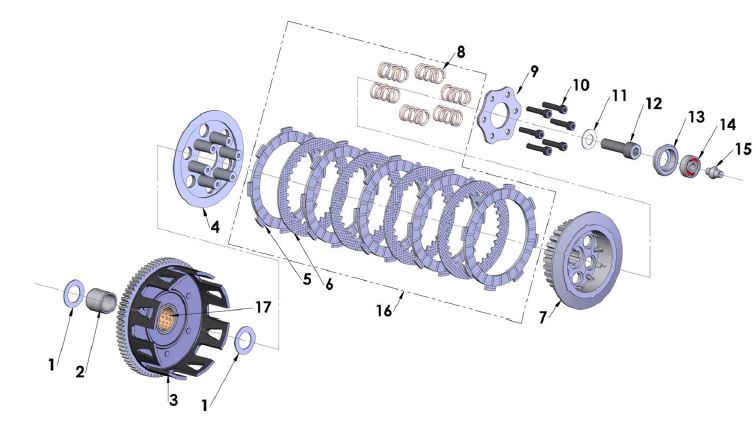 Fibra Clutch Cobra CX 65