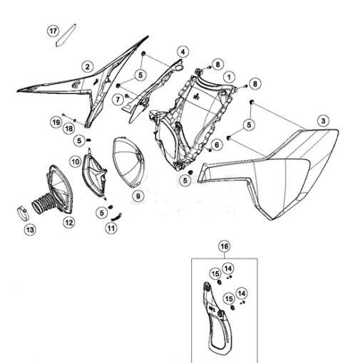 Filtro Aire GPX TSE / FSE – KTM SX / SXF / EXC / XC – Husqvarna TC / FC / TE / FE / TX