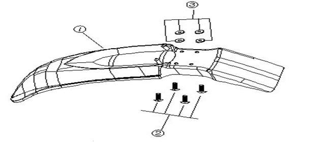 Guardabarro Delantero para Pitsterpro XTR230 / XTR 250 LC o Similar