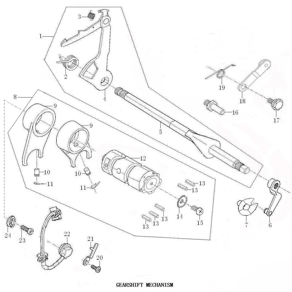 Leva Estrella Cambios Pitsterpro XJR MX FXR / Kayo TS TSD TD