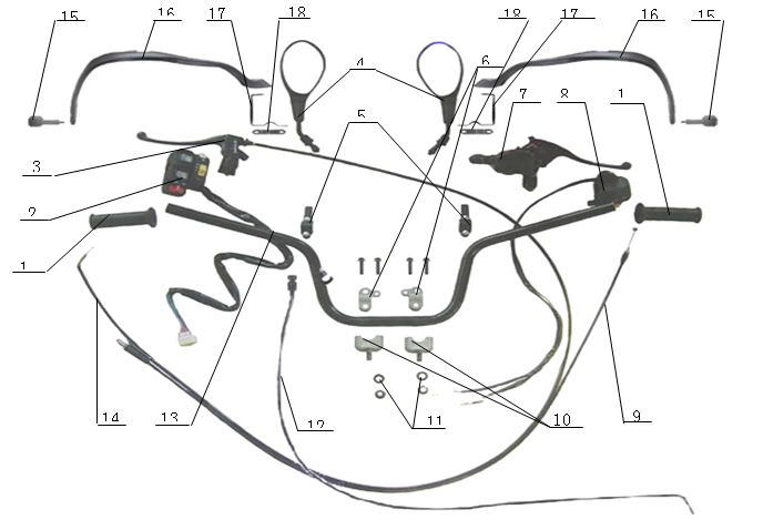 Manilla de Clutch Completa para Pitsterpro Mavoc 400