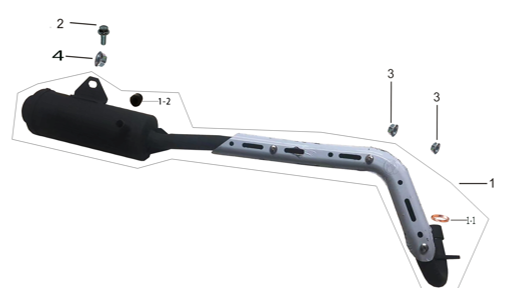 Mufla Pitsterpro XJR / Kayo TD – TDS