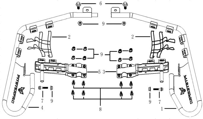 Net Bars Nylon kit para Pitsterpro FXR